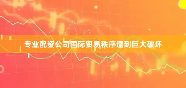 专业配资公司国际贸易秩序遭到巨大破坏
